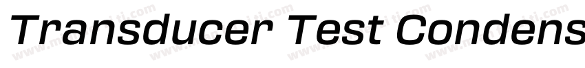 Transducer Test Condensed Medium字体转换